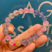 彩色海藍寶9.5-10mm手串