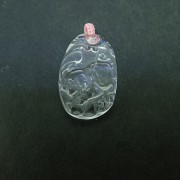 白水晶吊墜(豬)