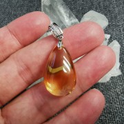 黃水晶925吊墜
