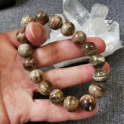 木化石12mm圓珠手串