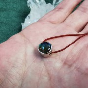 斑彩石925珠間 - 8mm