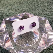 925紫水晶耳環