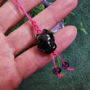金曜石狐狸吊飾