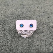 藍磷灰石925耳環