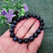 藍虎眼石10mm圓珠手串