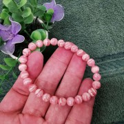 紅紋6.5mm圓珠手串