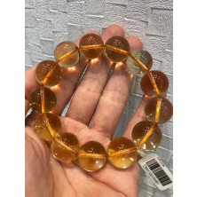 高質素黃水晶17.5mm手串