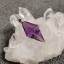 紫水晶(合金扣)吊墜 - 靈擺