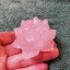粉紅晶蓮花擺件