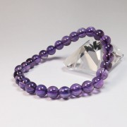 紫水晶7mm圓珠手串