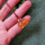 黃水晶吊飾（豬）