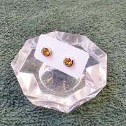 黃水晶925耳環