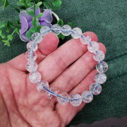 白阿賽斯特萊水晶手串 - 9.5mm