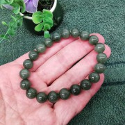 綠髮晶9mm圓珠手串