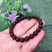 紅石榴石8.5mm圓珠手串