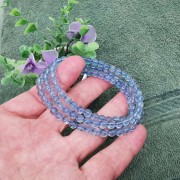 海藍寶5mm圓珠三圈手串