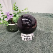 黑曜石球擺件