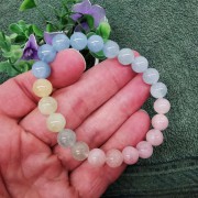 海藍寶8.5mm圓珠手串