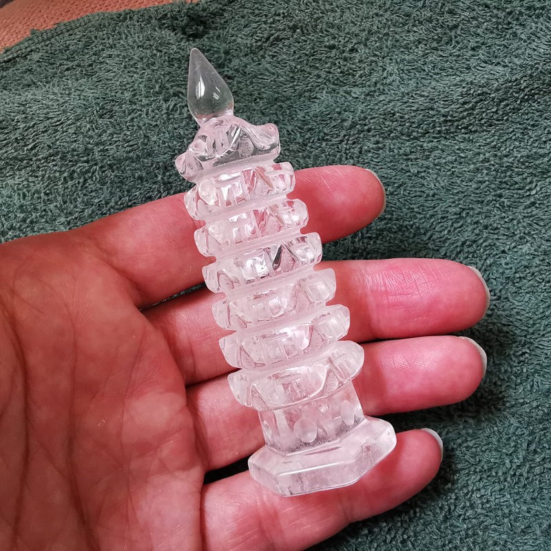 白水晶文昌塔— 晶之缘水晶专门店