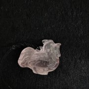 Pink crystal pendant (Rooster)