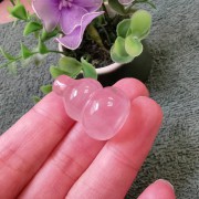 Rose Quartz Crystal Decoration - Hulu