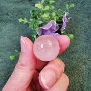 Rose Quartz Crystal Ball Decoration