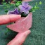 Rose Quartz Crystal Decoration - Carved Ingot